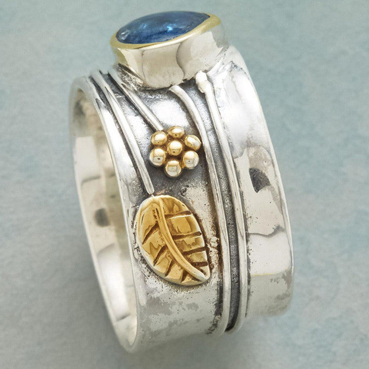 Harmónico - Anillo de meditación bohemio con piedra preciosa
