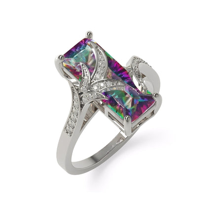 Valerie – Anillo Brillante en Topacio Arcano