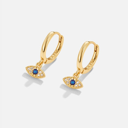 Aylin – Pendientes Ojo Azul Místico