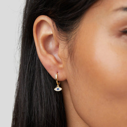 Aylin – Pendientes Ojo Azul Místico