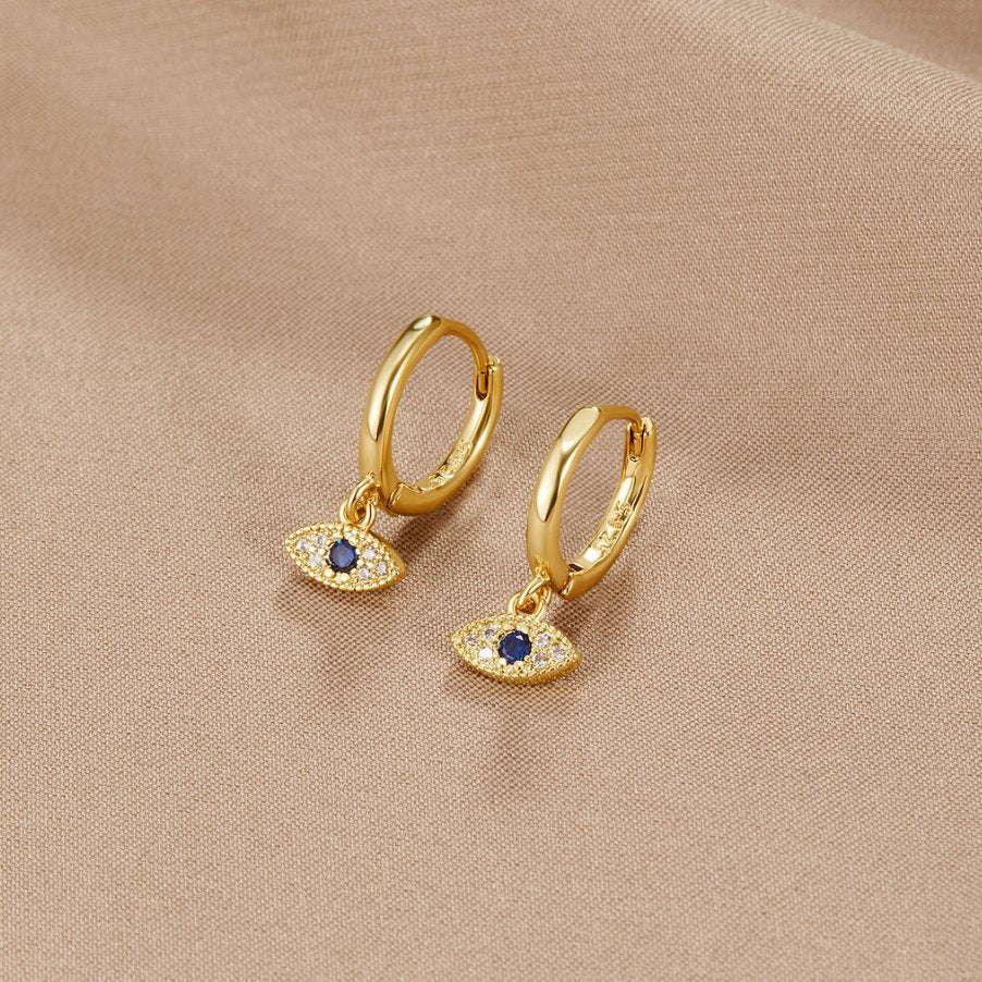Aylin – Pendientes Ojo Azul Místico
