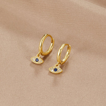 Aylin – Pendientes Ojo Azul Místico