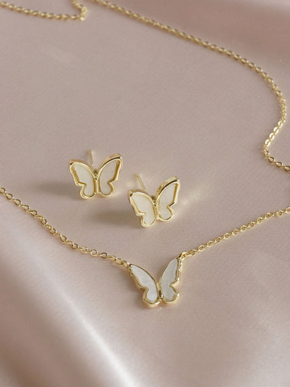 Beabell - Collar de Perlas Mariposa