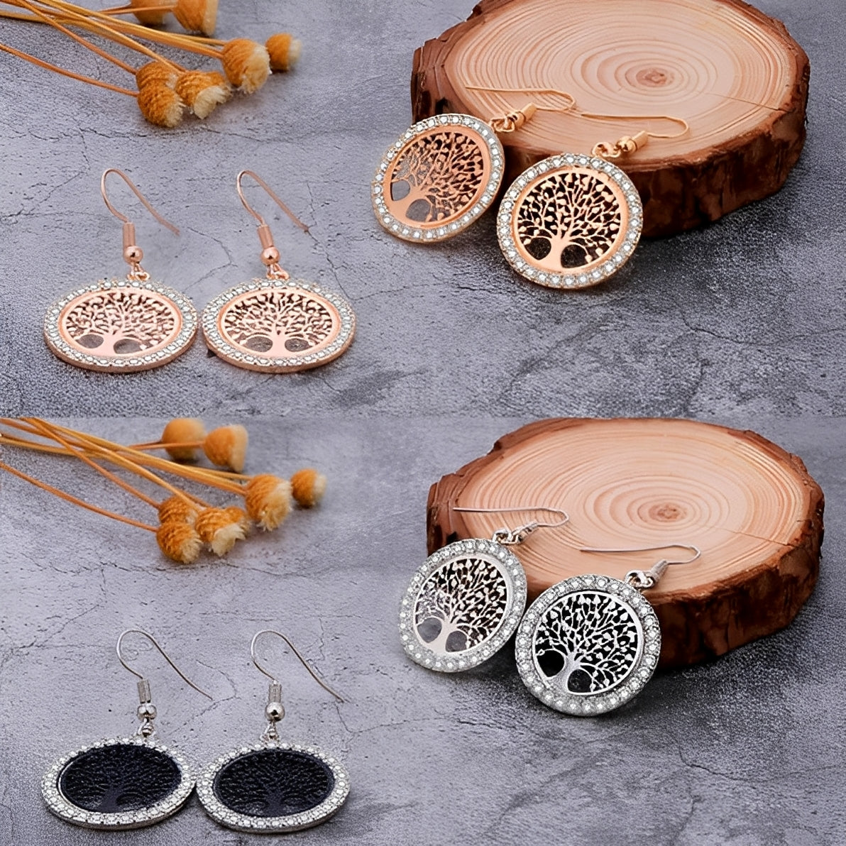 Nerina – Pendientes Simbólicos Árbol de la Vida