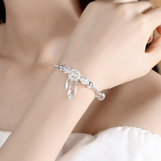 Aylen – Pulsera Atrapa-Sueños en Plata Fina