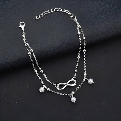 Livia – Pulsera de Tobillo Infinito para Mujer