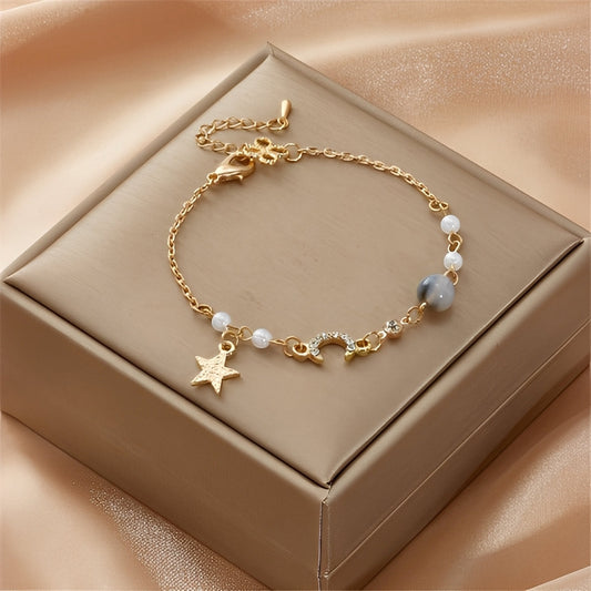 Selina – Pulsera Luna y Estrella