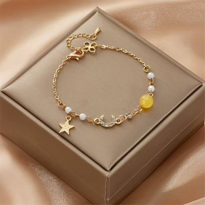 Selina – Pulsera Luna y Estrella