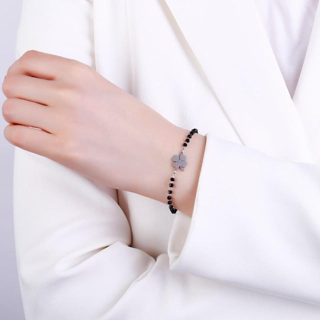 Faelya – Pulsera de la Suerte Trébol de 4 Hojas