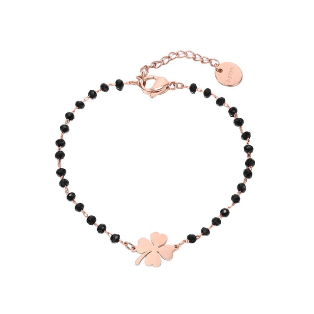 Faelya – Pulsera de la Suerte Trébol de 4 Hojas
