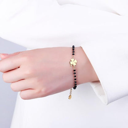 Faelya – Pulsera de la Suerte Trébol de 4 Hojas