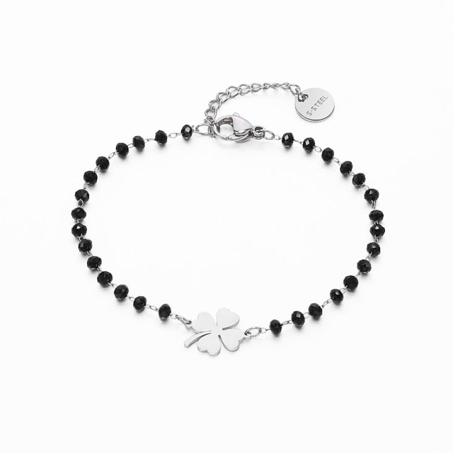 Faelya – Pulsera de la Suerte Trébol de 4 Hojas