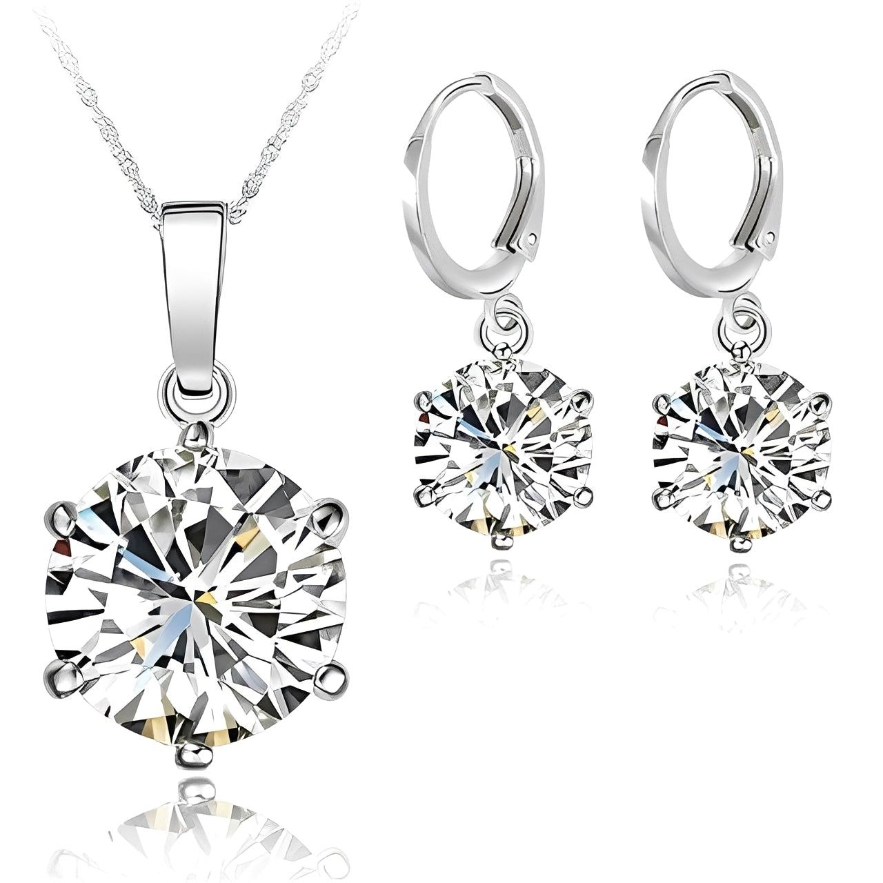 Sylvaine – Conjunto Elegante en Cristal