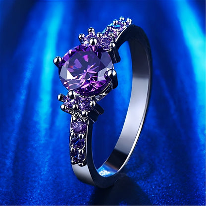 Coralie – Anillo Ametista Violeta