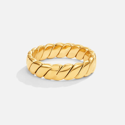 Calira – Bague Infinito Torsadeado Dorado