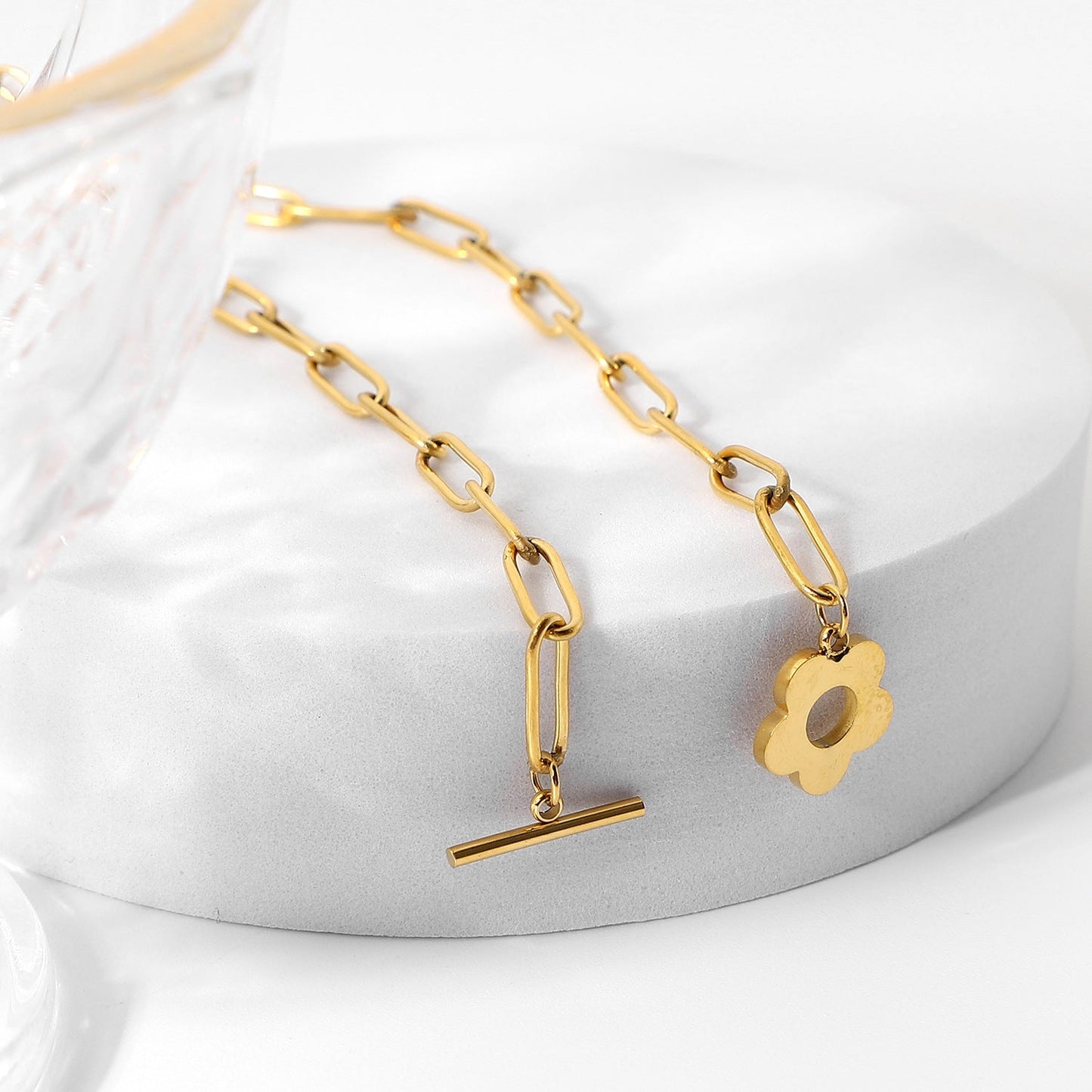 Collar de eslabones con clip - Collar de eslabones en capas