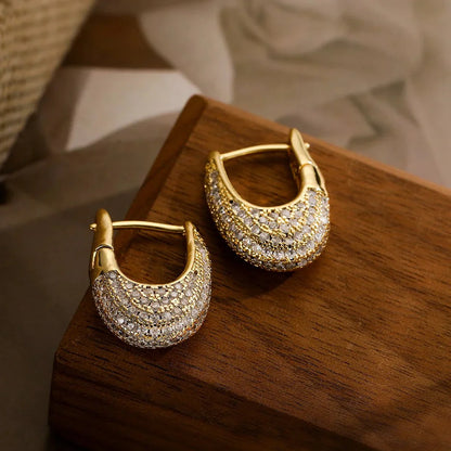 Hara – Créoles Gruesas Brillantes en Diamante