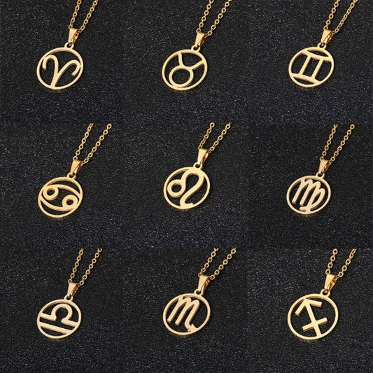 Astra – Collar Zodiaco con Colgante 12 Constelaciones