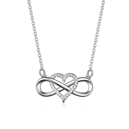 Amaya – Collar Infinito & Corazón del Amor Eterno