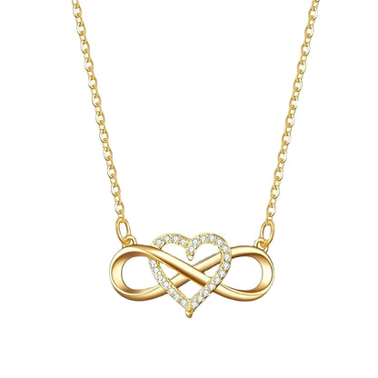 Amaya – Collar Infinito & Corazón del Amor Eterno