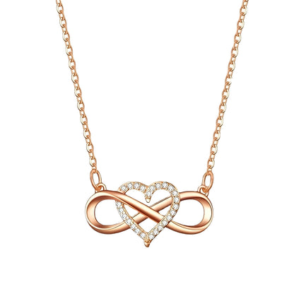 Amaya – Collar Infinito & Corazón del Amor Eterno