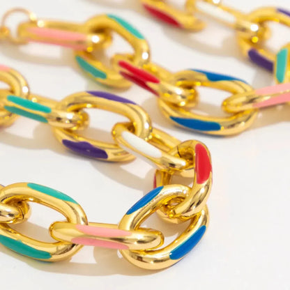 Jaya – Conjunto Collar & Pulsera Cadena Colorida