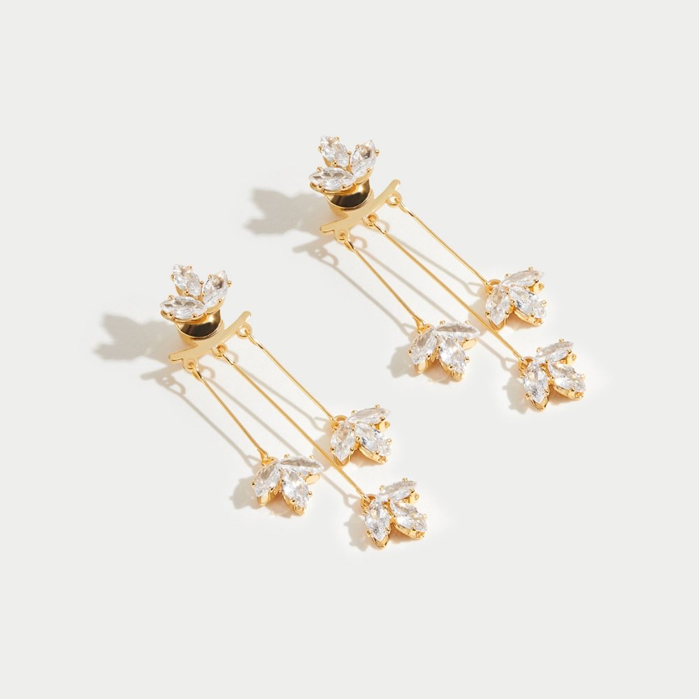 Karen – Pendientes Cascada de Loto en Cristal