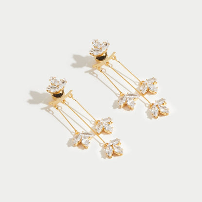 Karen – Pendientes Cascada de Loto en Cristal