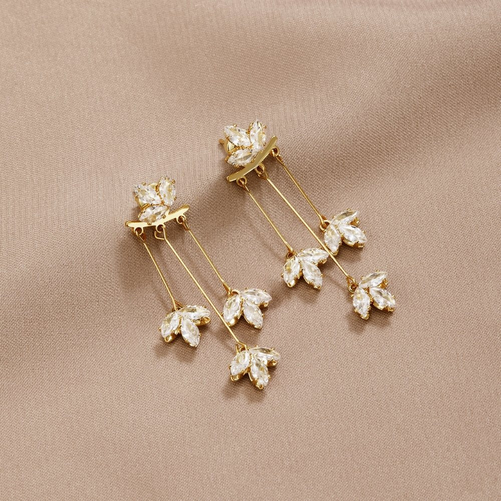 Karen – Pendientes Cascada de Loto en Cristal