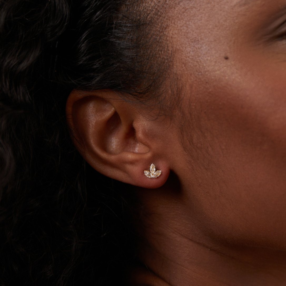 Karen – Pendientes Cascada de Loto en Cristal