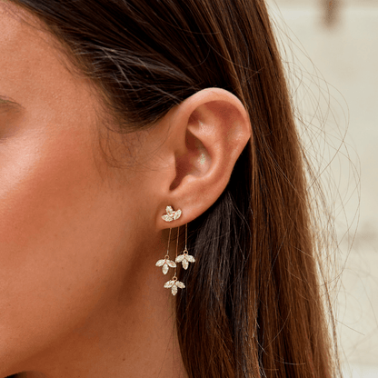 Karen – Pendientes Cascada de Loto en Cristal