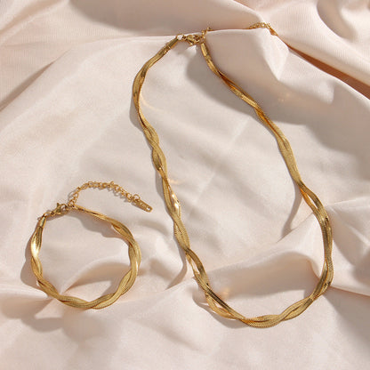 Miya – Set Cadena Serpiente Retorcida