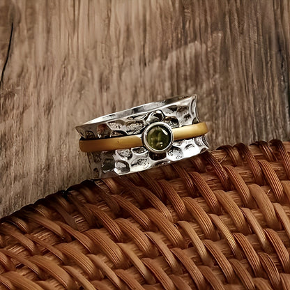 Elena – Anillo Elegante en Circonita Verde