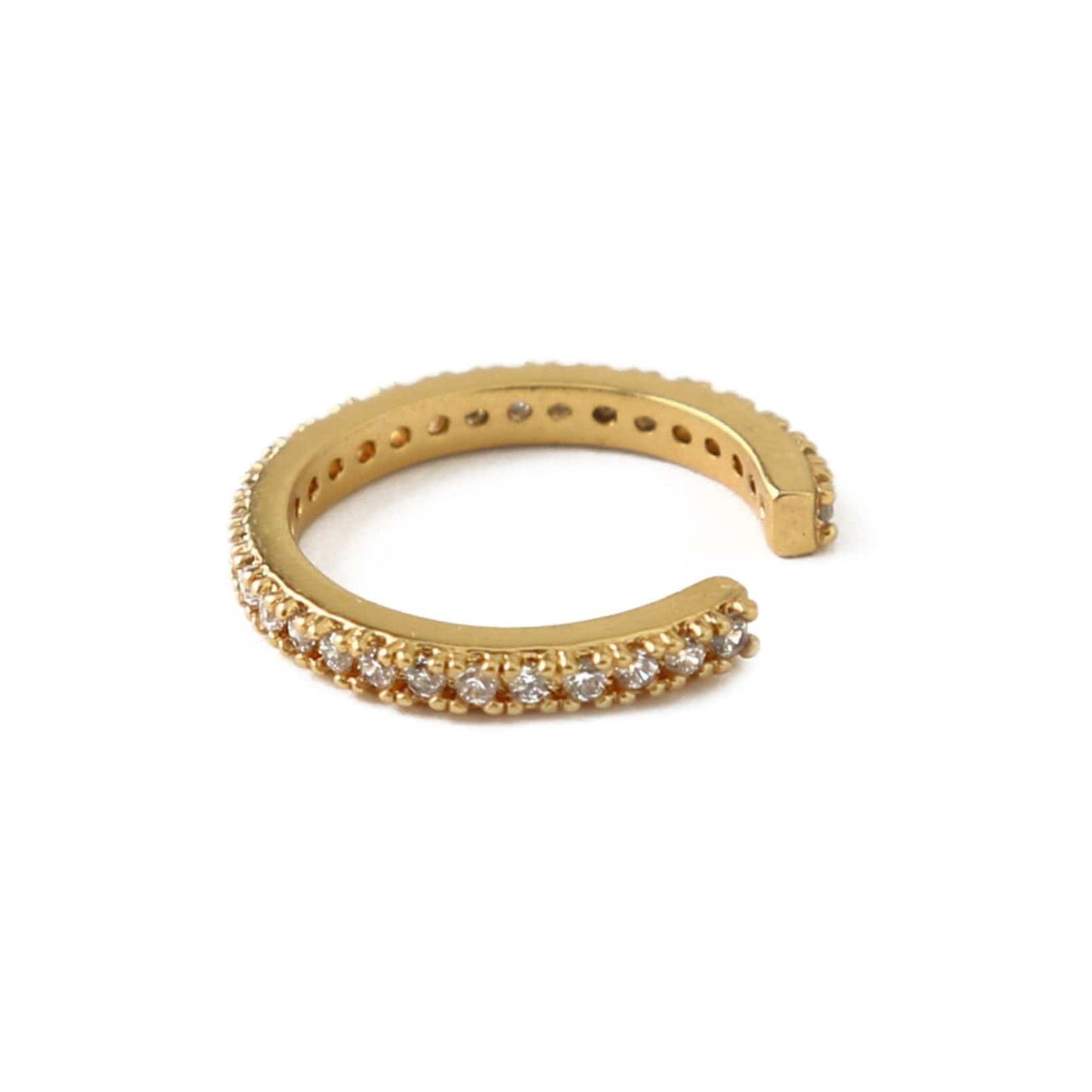Bree – Mancheta de Oreja Dorada Pavé de Cristales