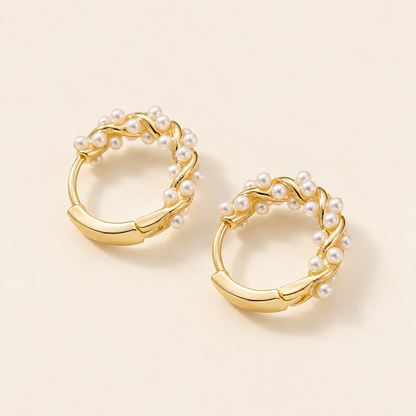 Pendientes Twisted de Mujer con Detalle de Bola - 1 Par