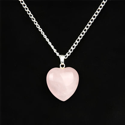 Alma – Collar Corazón en Cristal Natural