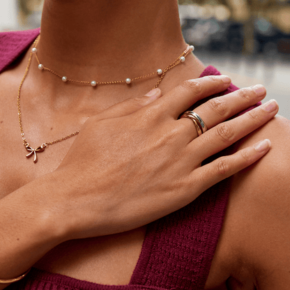 Elena – Bague Triple Anneau Tres Tons Elegante