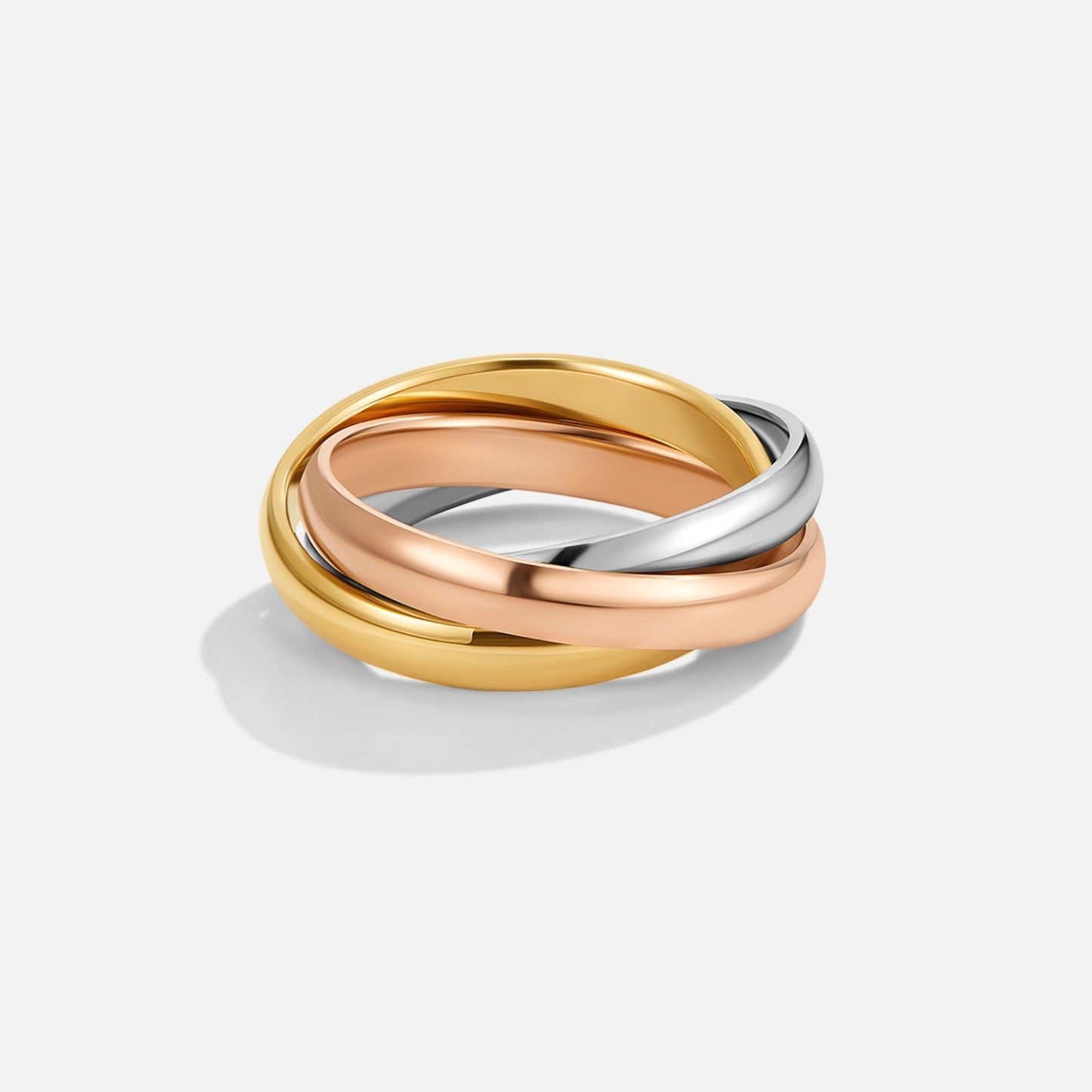 Elena – Bague Triple Anneau Tres Tons Elegante