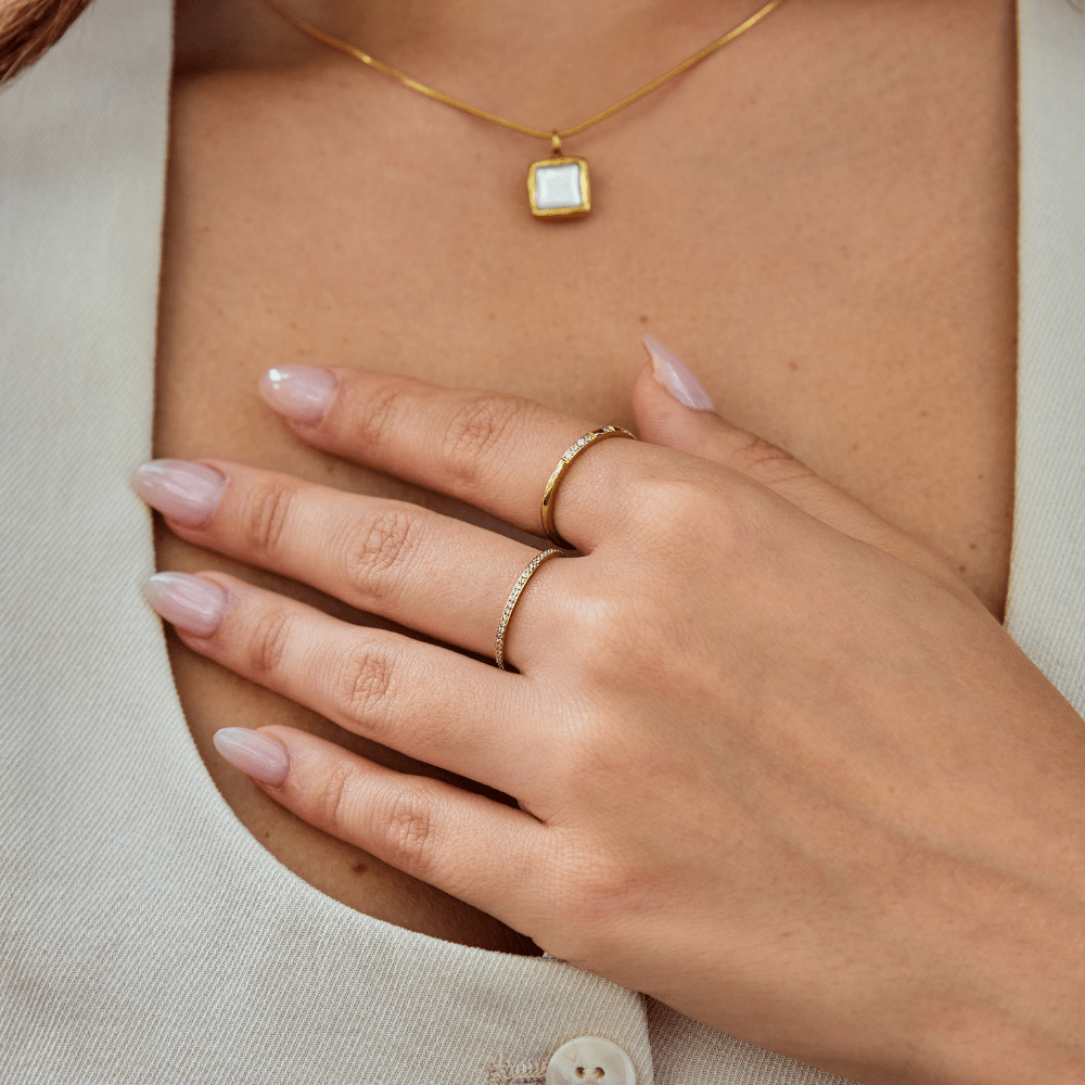Vanya – Anillo de Eternidad con Cristales
