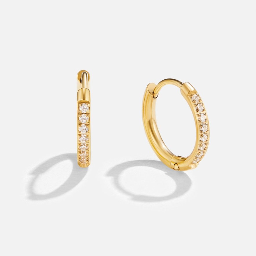 Ianthe - Aros pavé con piedras CZ