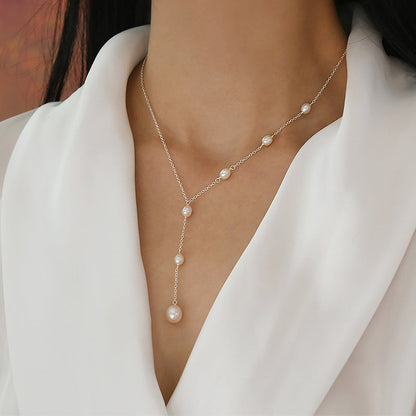 Elisse - Collar Vintage de Perlas con Acabado Radiante