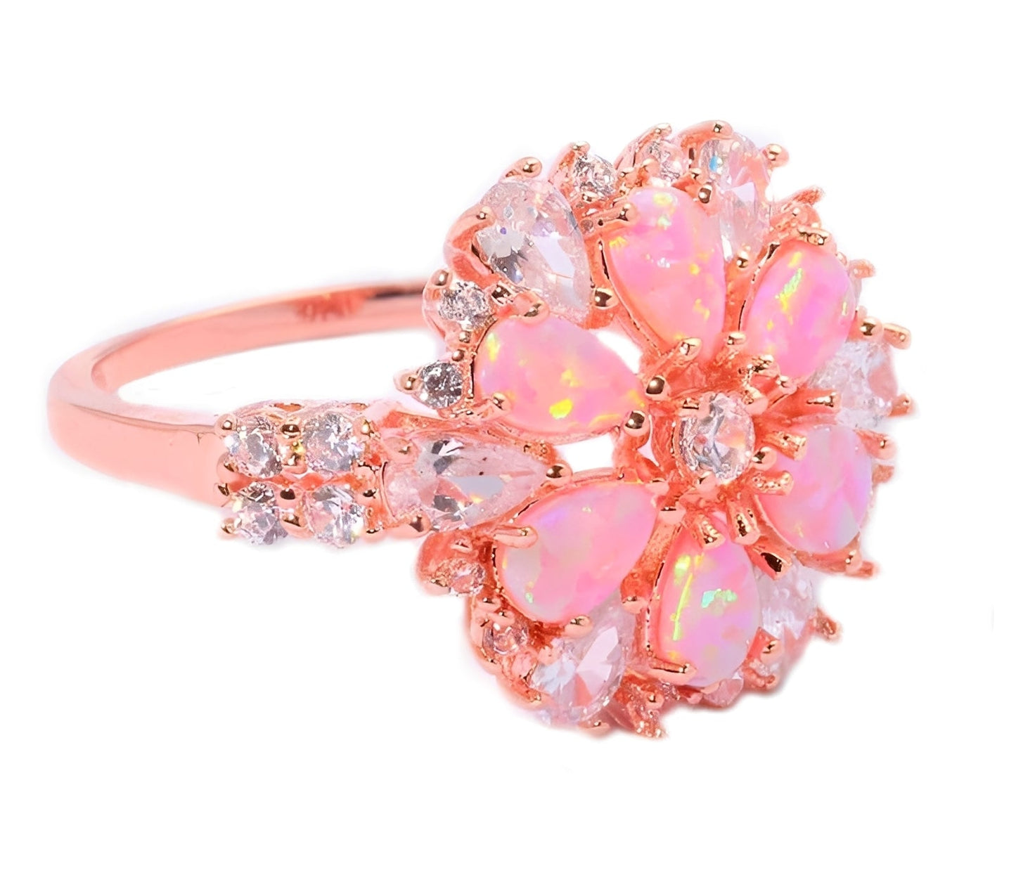 Rian – Anillo Refinado Flor Ópalo de Fuego