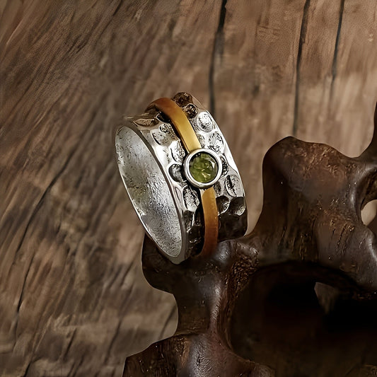 Elena – Anillo Elegante en Circonita Verde