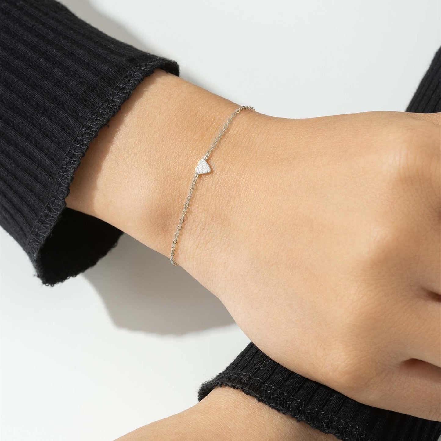 Amara – Pulsera Corazón Brillante Mini