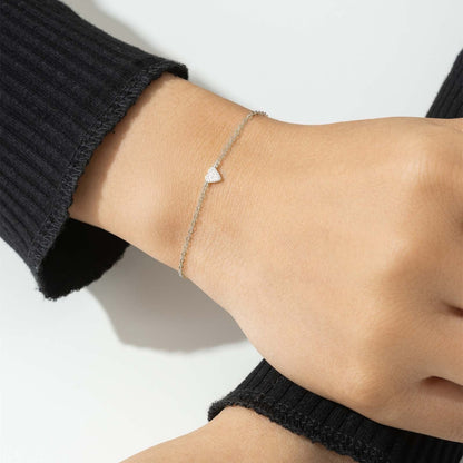 Amara – Pulsera Corazón Brillante Mini