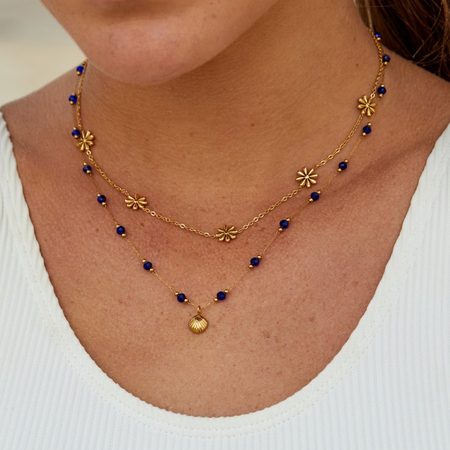 Joyce – Collar Flor en Oro 18K