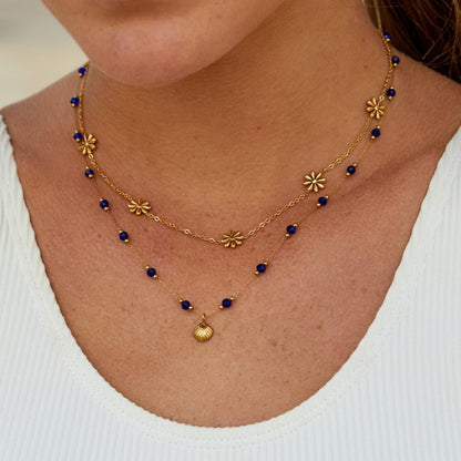 Joyce – Collar Flor en Oro 18K