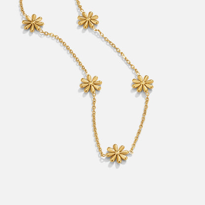 Joyce – Collar Flor en Oro 18K