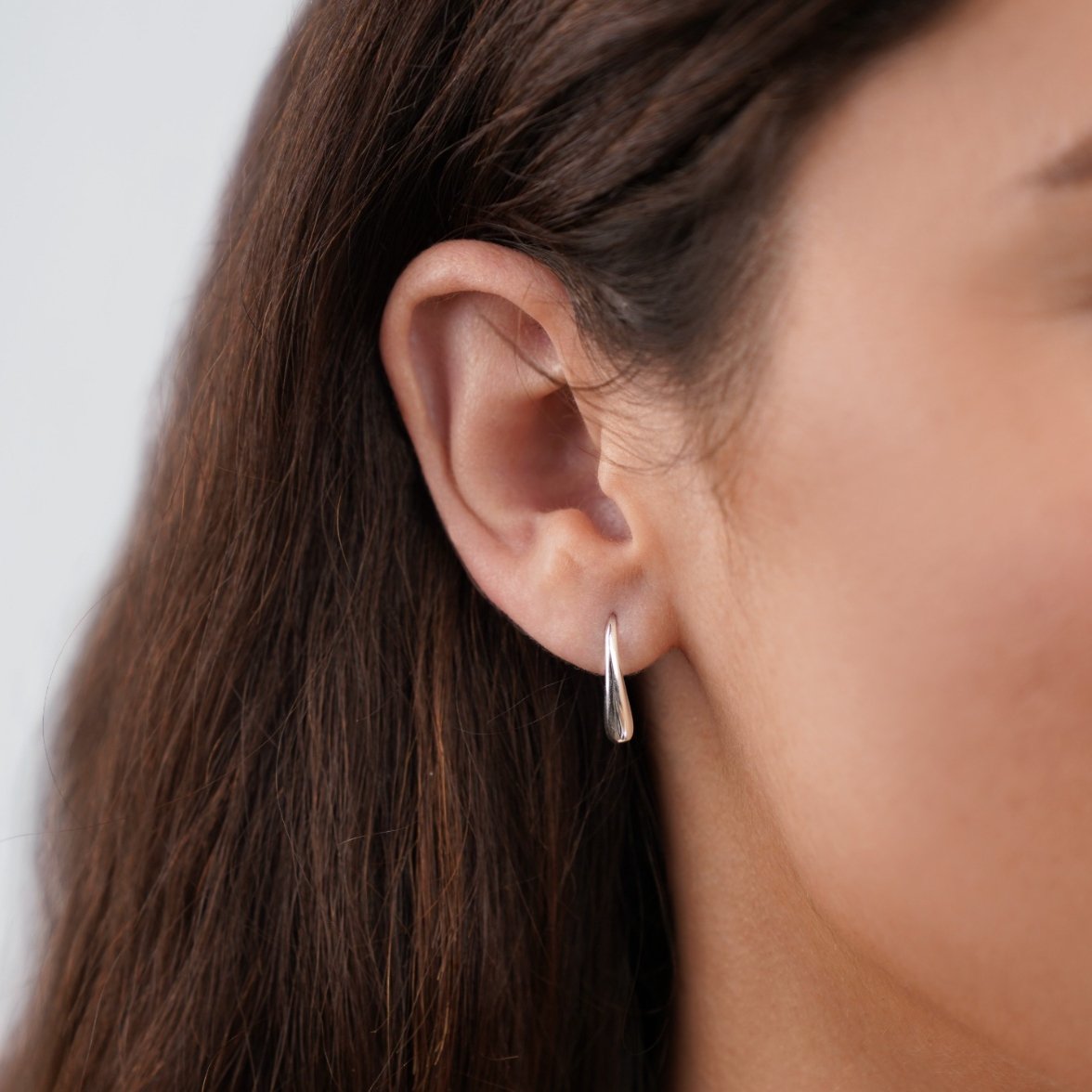 Francesca – Pendientes Gota de Agua Plateados
