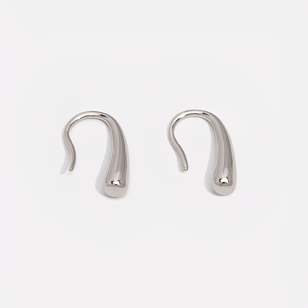 Francesca – Pendientes Gota de Agua Plateados